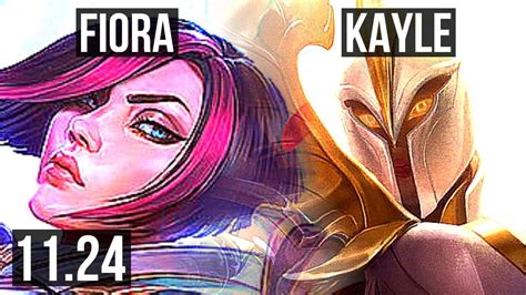 Fiora Vs Kayle Top Defeat 6 Solo Kills 16m Mastery 400 Games