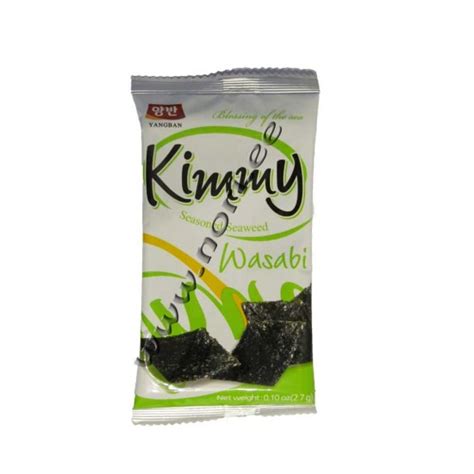 Kimmy Seasoned Seaweed Snack Wasabi Flavor