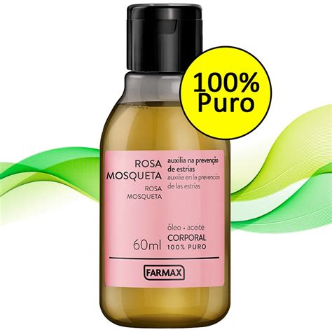 Rosa Mosqueta Para O Rosto - Óleo de Rosa Mosqueta 60 Ml Farmax - Indicado para Manchas nas Axilas ...