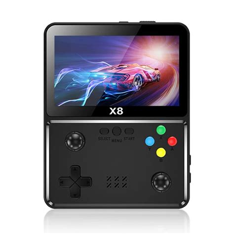 Ретро-игровая консоль X8 с 4-дюймовым IPS-экраном, Портативный игровой ...