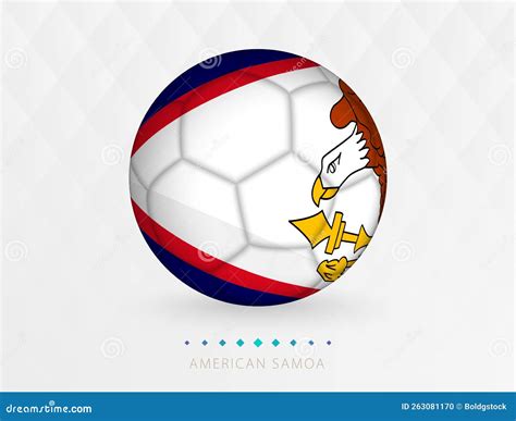 Football Ball with American Samoa Flag Pattern, Soccer Ball with Flag ...