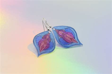 Vagina Ohrringe Vulva Schmuck Shrinky Dink Ohrringe Etsy