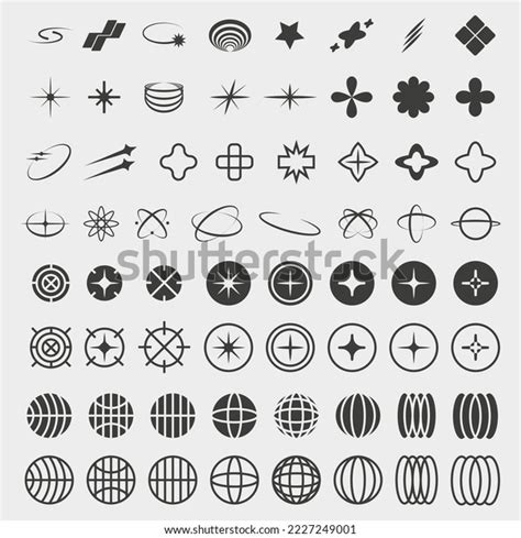 Y2k Symbols Retro Star Icons Trendy Stock Vector (Royalty Free ...