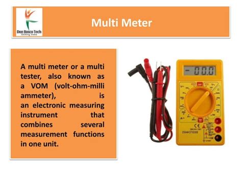 Electrical Measuring Instruments Ppt