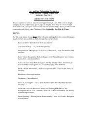 Essay Guidelines Love And Sex W21 Docx Love And Sex Philosophical Perspectives PHIL 2005