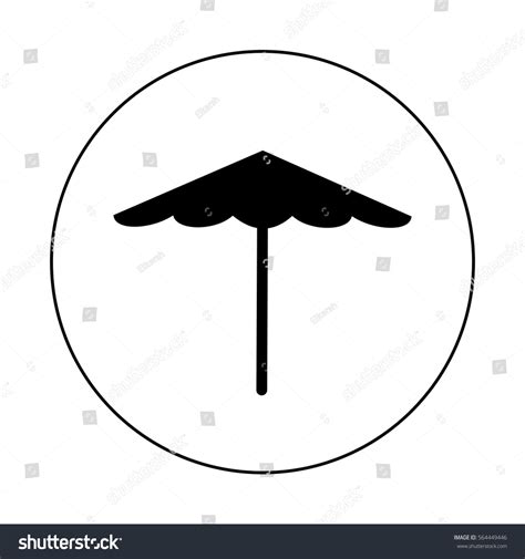 Beach Umbrella Icon Stock Vector Royalty Free 564449446 Shutterstock