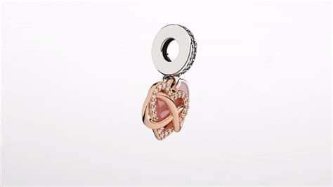 Sparkling Clear Hot Air Balloon Dangle Charm Gold Plated Pandora US