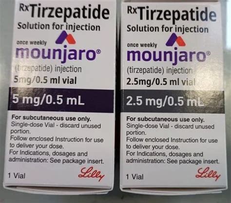 Mounjaro Tirzepatide Injection For Type 2 Diabetes 5 Mg05 Ml Vial