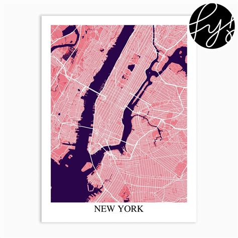 New York New York Pink Purple Art Print | Purple art print, Purple wall