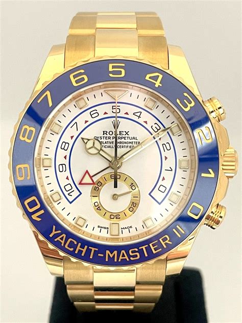 Rolex 116688 Yachtmaster II Yellow Gold White Dial 44mm 2020