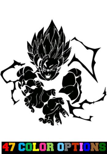 Decal Vinyl Truck Car Sticker Dbz Dragon Ball Z Super Saiyan Goku Ebay