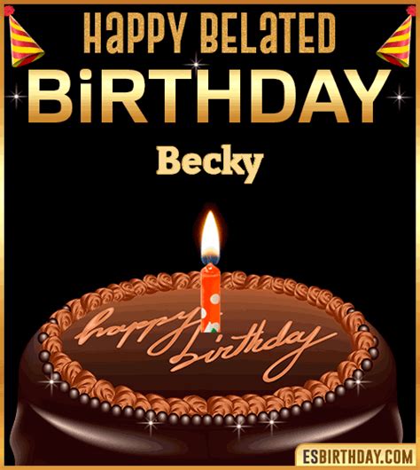 Happy Birthday Becky  🎂 Images Animated Wishes【28 S】