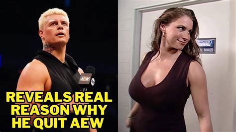 Cody Rhodes Reveal Why He Quit Aewlegend Talks Romance With Stephanie