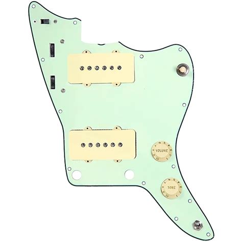 920d Custom Jm Vintage Loaded Pickguard For Jazzmaster With Aged White Pickups And Knobs And Jmh