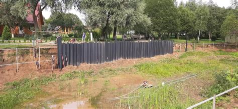 Использование шпунта ПВХ для берегоукрепления в городе Клин Московской ...