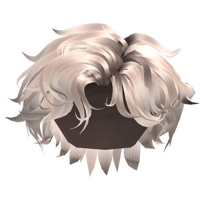 Messy Middle Part Hair Platinum Blonde Roblox Item Rolimon S
