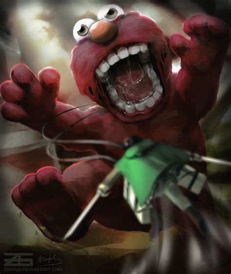 Shingeki No Elmo By Zinrius On Deviantart