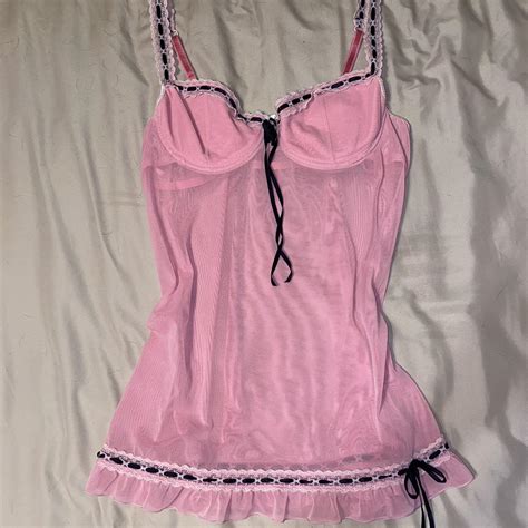 Pink Lingerie Sleepwear Size C Not Sure Depop
