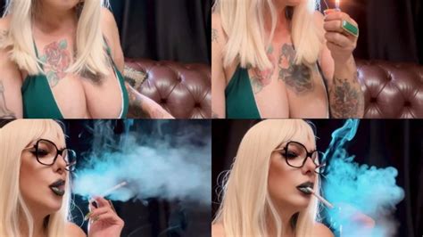 Winston S Darkside Hot And Busty Blonde With A Lot Of Cough Smoking Coughing And