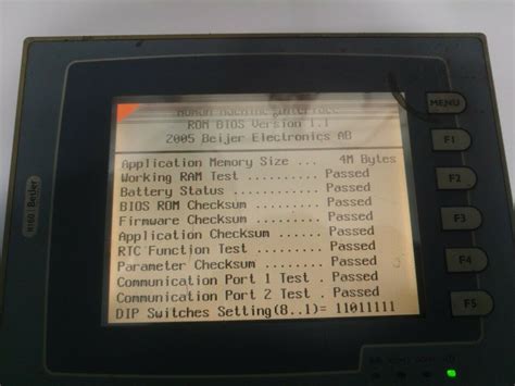 H-T60C-P Ver. V11-11-11 Bios Ver. 1.1 Beijer HT60 H Series HMI