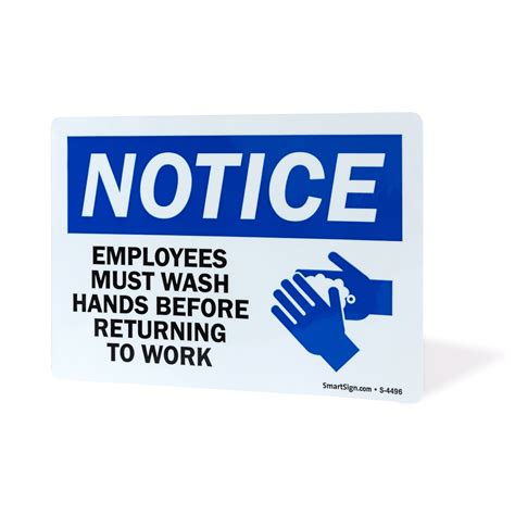 Employees Must Wash Hands Sign Printable