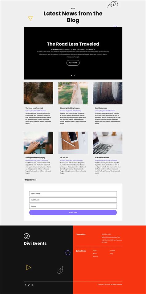 Get A Free Event Coordinator Layout Pack For Divi