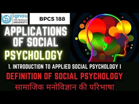 Understanding Social Psychology Key Concepts And Applications BPCS188