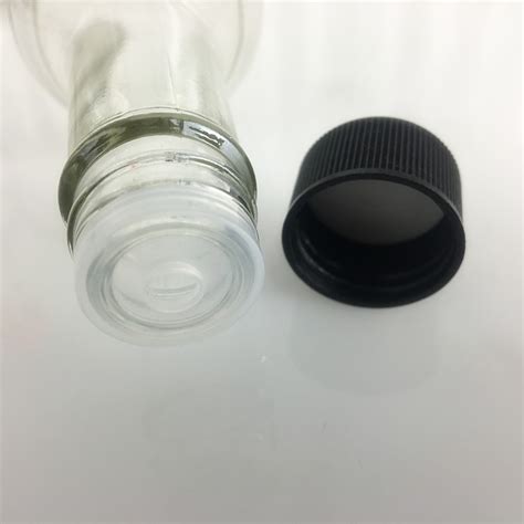 Ml Oz Clear Glass Woozy Hot Sauce Bottle With Plastic Screw Lid