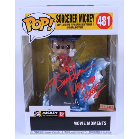 Bret Iwan Signed Disney Sorcerer Mickey 481 Large 10 Funko Pop