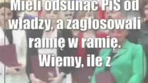 Mieli Odsun Pis Od W Adzy A Zag Osowali Rami W Rami Wiemy Ile