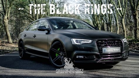 Projet 🖤 The Black Rings Total Wrap Noir Satin Et Déchromage Sur Audi A5 Sportback ️ Youtube