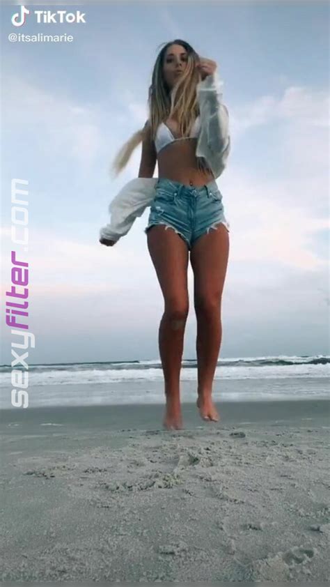Beautiful Ali Marie In Sexy Bikini Top At The Beach Sexyfilter