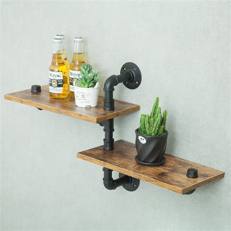 Buy 2 Tier Industrial Shelves Industrial Pipe Shelving Pipe Corner