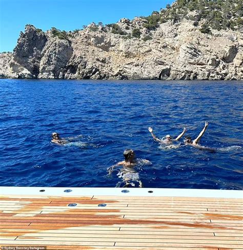 Sydney Sweeney Slips Into Skimpy Black Bikini While Living It Up With Pals On Luxury Cruise In
