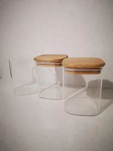 1 шт. квадратные герметичные стеклянные банки для хранения специй ...