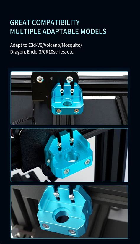 Two Trees E D V Hot End Extrusion Head Metal Mount Kit