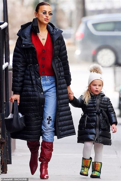 Irina Shayk puts on a chic display for stroll with daughter Lea in NYC