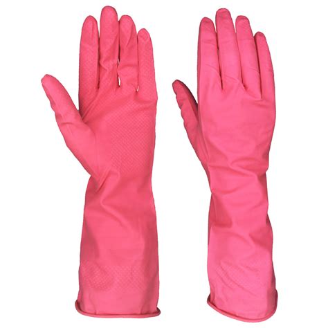 China Wholesale Pink Latex Rubber Household Cleaning Kitchen Washing