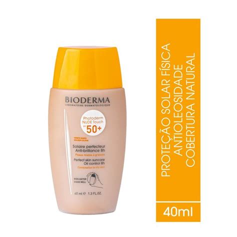 Protetor Solar Bioderma Photoderm Nude Touch Fps Cor Dourado Ml Shopee Brasil
