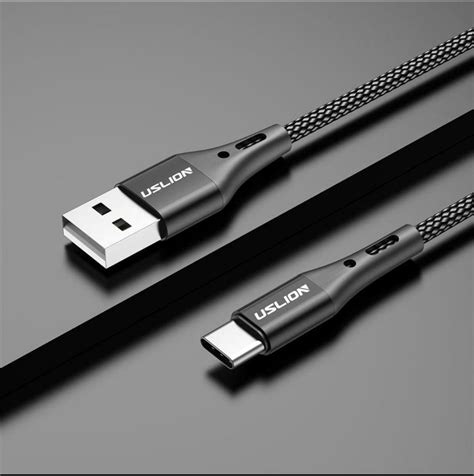 Кабель для быстрой зарядки 3A и передачи данных USB Type-C. Длина 2 метра.
