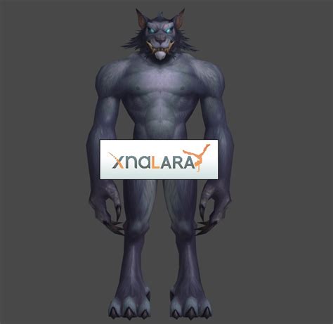 Wow Worgen Male Nude For Xnalara By Uchihadems On Deviantart