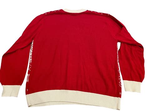 The Office Red And White Knitted Ugly Christmas Sweater Gem