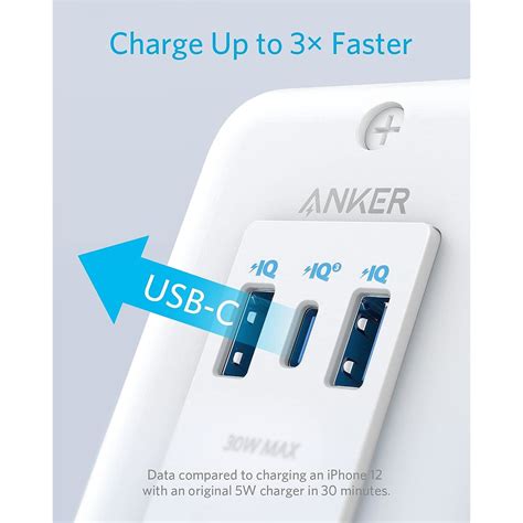 Anker Usb C Wall Outlet Powerextend Usb C 1 2 Ports And A 30w Power