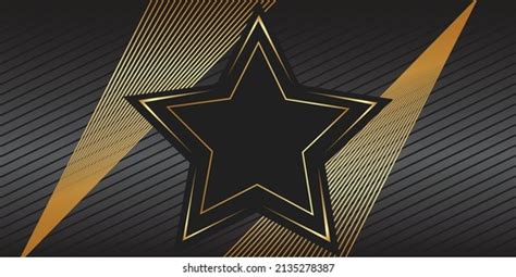 Black Gold Star Background Stock Vector (Royalty Free) 2135278387 ...