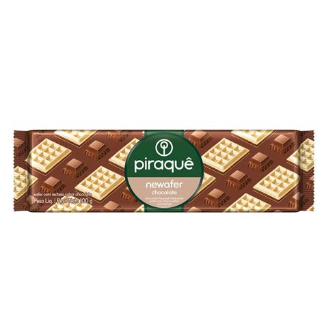 Biscoito Piraquê Newafer Chocolate 100g | Pão de Açúcar
