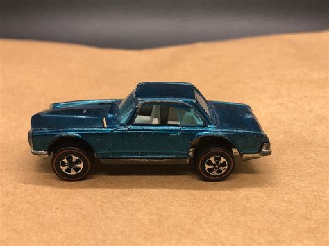 Vintage Hot Wheels Mercedes Benz Sl Red Line Etsy