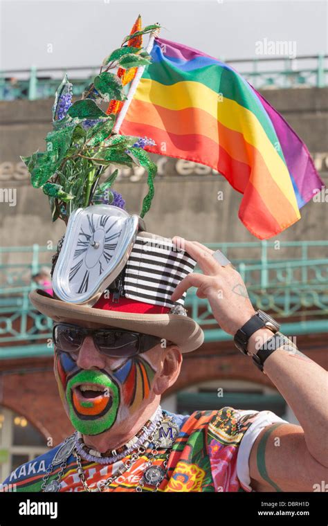 Brighton East Sussex UK August Pictured Green Beard The Gay Community Celebrates