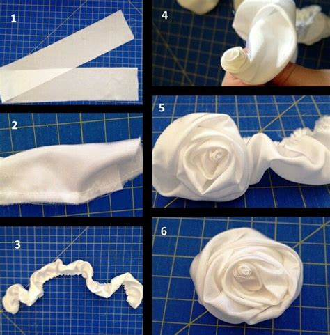 Fabric Roses Diy Fabric Rosette Making Fabric Flowers Handmade