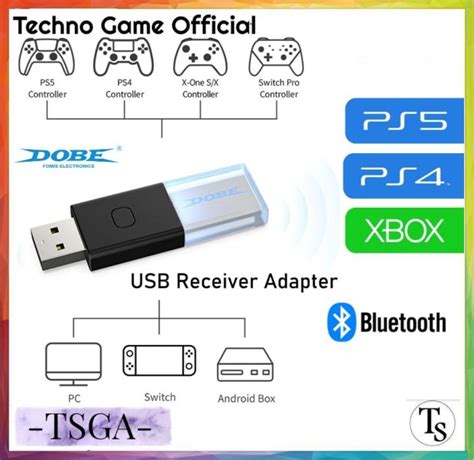 Bluetooth Dongle Controller Receiver Pc Stik Ps4 Ps5 Xbox One Switch