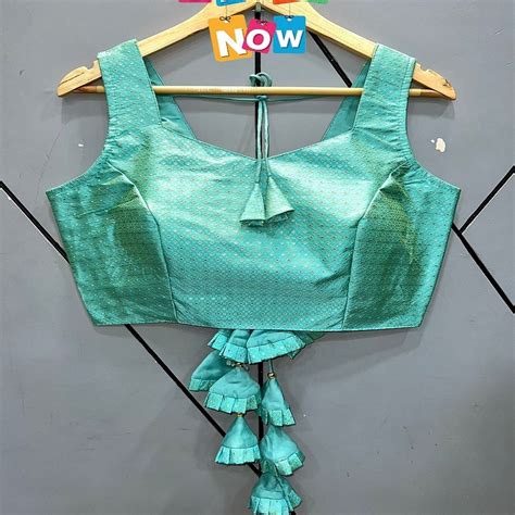 Zari Rapier Jacquard Banarasi Latest New Designer Fancy Blouse Size